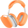 4в1 силиконов калъф за AirPods Max 1 / 2 - оранжев светещ в тъмното