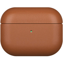 Предпазен кожен калъф за AirPods Pro - кафяв