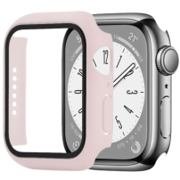 Enkay защитен калъф със закалено стъкло за Apple Watch 45mm - розово