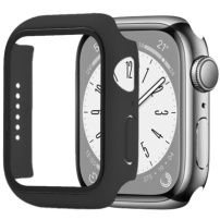 Enkay защитен калъф със закалено стъкло за Apple Watch 45mm - черно
