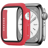 Enkay защитен калъф със закалено стъкло за Apple Watch 45mm - червено