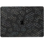 Гланцов прозрачен кейс с химични формули за MacBook Air 13" (A2681 / A3113 / A3240 / A3449) - черен