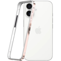 Защитна рамка за iPhone 16 - розово златист