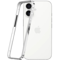 Защитна рамка за iPhone 16 - сребрист
