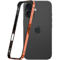 Предпазна рамка за iPhone 16 - оранжева
