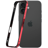 Предпазна рамка за iPhone 16 - червена