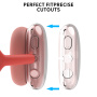 AhaStyle прозрачни калъфи за слушалки за AirPods Max 1 / 2 - розови