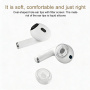 XDcase резервни силиконови тапи с почистваща пръчица за AirPods Pro 3 - XS/S/M/L - прозрачни