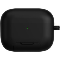 Калъф с разгъваща се стойка и карабинер за AirPods Pro 3 - черен