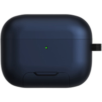 Калъф с разгъваща се стойка и карабинер за AirPods Pro 3 - тъмносин