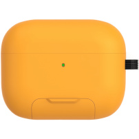 Калъф със сгъваема стойка и карабинер за AirPods Pro 3 - жълт