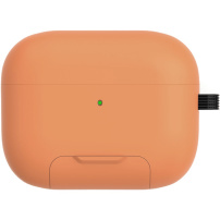 Калъф с разгъваща се стойка и карабинер за AirPods Pro 2 - оранжев