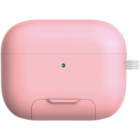 Калъф с разгъваща се стойка и карабинер за AirPods Pro 2 - розов
