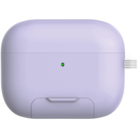 Калъф със сгъваема стойка и карабинер за AirPods Pro 2 - лилав