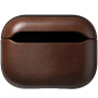 Nomad Modern Leather кожен калъф за AirPods Pro 3 - тъмнокафяв