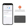FIXED Tag Card smart локатор във формата на карта с поддръжка на Find My - черен