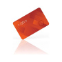 FIXED Tag Card smart локатор във формата на карта с поддръжка на Find My - оранжев