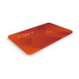 FIXED Tag Card smart локатор във формата на карта с поддръжка на Find My - оранжев