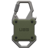 UAG Monarch супер издръжлив калъф с карабинер за AirTag 1 / 2 - маслинен