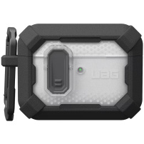 UAG Plasma издръжлив калъф със закопчалка и карабинер за AirPods Pro 3 - черен