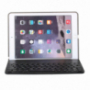 WITSPAD алуминиев кейс с цветно осветена Bluetooth клавиатура за iPad 9,7" (2017/2018) / Pro 9,7" / Air 1 / 2 - черен