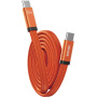 WEKOME WDC-C20 магнитен оплетен кабел за зареждане и данни - USB-C към USB-C - 1 м - оранжев