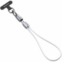 DUX DUCIS 2в1 силиконов кабел за зареждане и данни и каишка - USB-C към USB-C - 30 см - бял