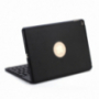 WITSPAD алуминиев кейс с цветно осветена Bluetooth клавиатура за iPad 9,7" (2017/2018) / Pro 9,7" / Air 1 / 2 - черен