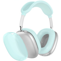 4в1 полупрозрачен силиконов калъф за AirPods Max 1 / 2 - син
