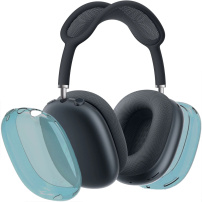 AhaStyle прозрачни калъфи за слушалки за AirPods Max 1 / 2 - сини