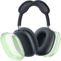 AhaStyle прозрачни калъфи за слушалки за AirPods Max 1 / 2 - зелени