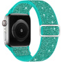 Блестяща найлонова каишка с плъзгаща се катарама за Apple Watch 42mm / 41mm / 40mm / 38mm - тюркоазена