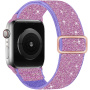 Блестяща найлонова каишка с плъзгаща се катарама за Apple Watch Ultra 49mm / 46mm / 45mm / 44mm / 42mm - лилава