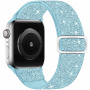 Блестяща найлонова каишка с плъзгаща се катарама за Apple Watch Ultra 49mm / 46mm / 45mm / 44mm / 42mm - син