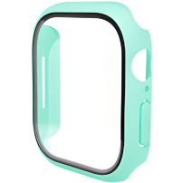 ENKAY матов калъф със закалено стъкло за Apple Watch 46mm - тюркоазен