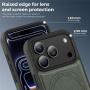 Защитен калъф от PU кожа с MagSafe за iPhone 17 Pro - тъмносив