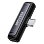 ESSAGER 2в1 аудио и зареждаща редукция - 2x USB-C към USB-C - сива