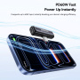 ESSAGER 2в1 аудио и зареждаща редукция - 2x USB-C към USB-C - сива