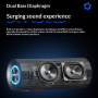 WEKOME WD-12 безжичен Bluetooth Високоговорител с подсветка - син