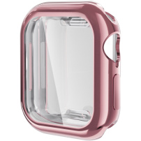 ENKAY калъф от мека пластмаса със защита на дисплея за Apple Watch 42mm (Series 10 / 11) - розово
