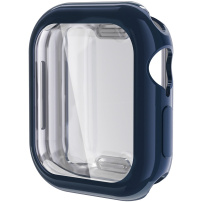 ENKAY калъф от мека пластмаса със защита на дисплея за Apple Watch 42mm (Series 10 / 11) - тъмносин