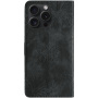 Флип калъф с мотив на пеперуди за iPhone 16 Pro Max - тъмносив