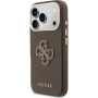 Guess Resin Logo кейс за iPhone 17 Pro - кафяв
