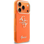 Guess IML 4G Script Metal Logo калъф за iPhone 17 Pro - оранжев