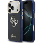 Guess IML 4G Script Metal Logo кейс за iPhone 17 Pro - тъмносин