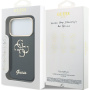 Guess IML 4G Script Metal Logo кейс за iPhone 17 Pro - тъмносин