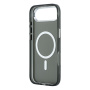 Karl Lagerfeld IML K&CH Heads Logo прозрачен калъф с MagSafe за iPhone Air - сив