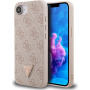 Guess 4G Strass Triangle Metal Logo кейс за iPhone 16e / 17e - розов