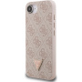 Guess 4G Strass Triangle Metal Logo кейс за iPhone 16e / 17e - розов