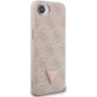 Guess 4G Strass Triangle Metal Logo кейс за iPhone 16e / 17e - розов
